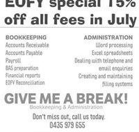 GIVE ME A BREAK Bookkeeping amp Administration - Hobart Accountants