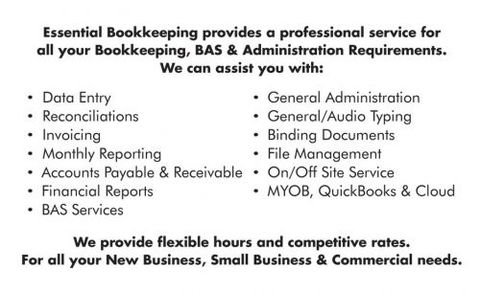 Essential Bookkeeping BAS & Administration Services - Hobart Accountants 1