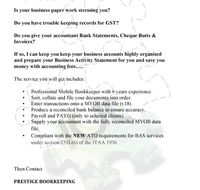 Prestige Bookkeeping - Hobart Accountants